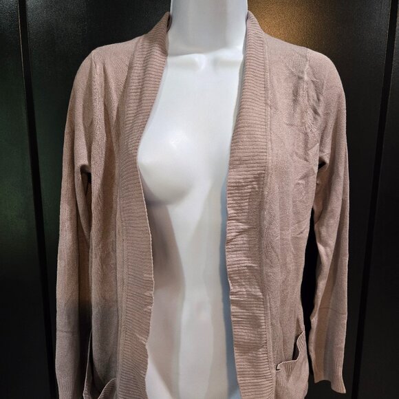 Betsey's Boutique Shop Light Mauve Cardigan Sz L - Picture 1 of 4